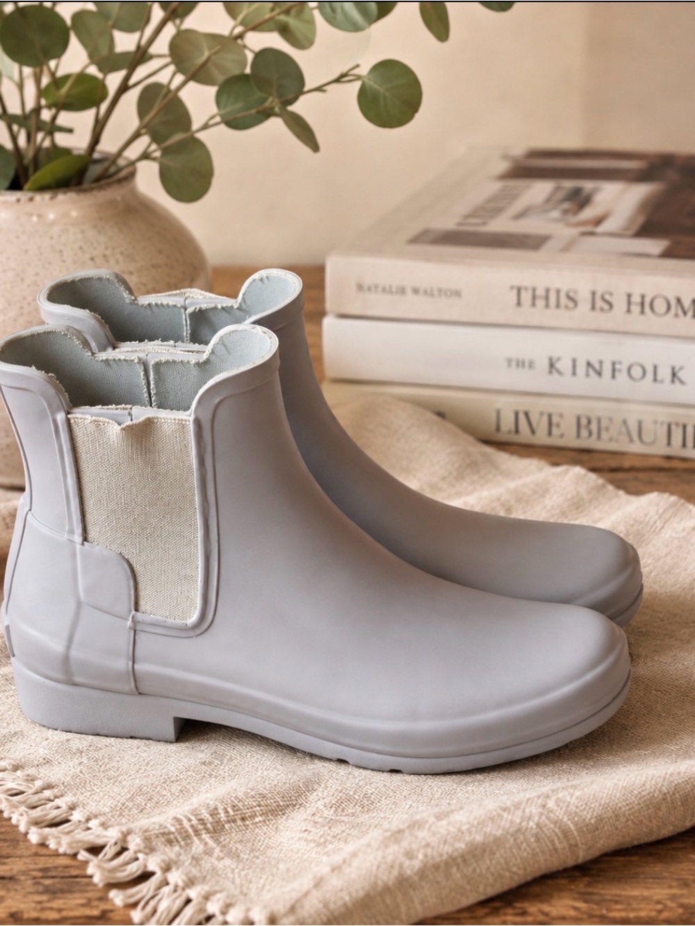 Hunter Rain ankle boots  grey size 8